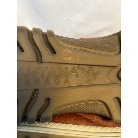 Santana Canada Brown Leather Faux Shearling Winter Snow Boots Women’s 10 - Picture 7 of 8